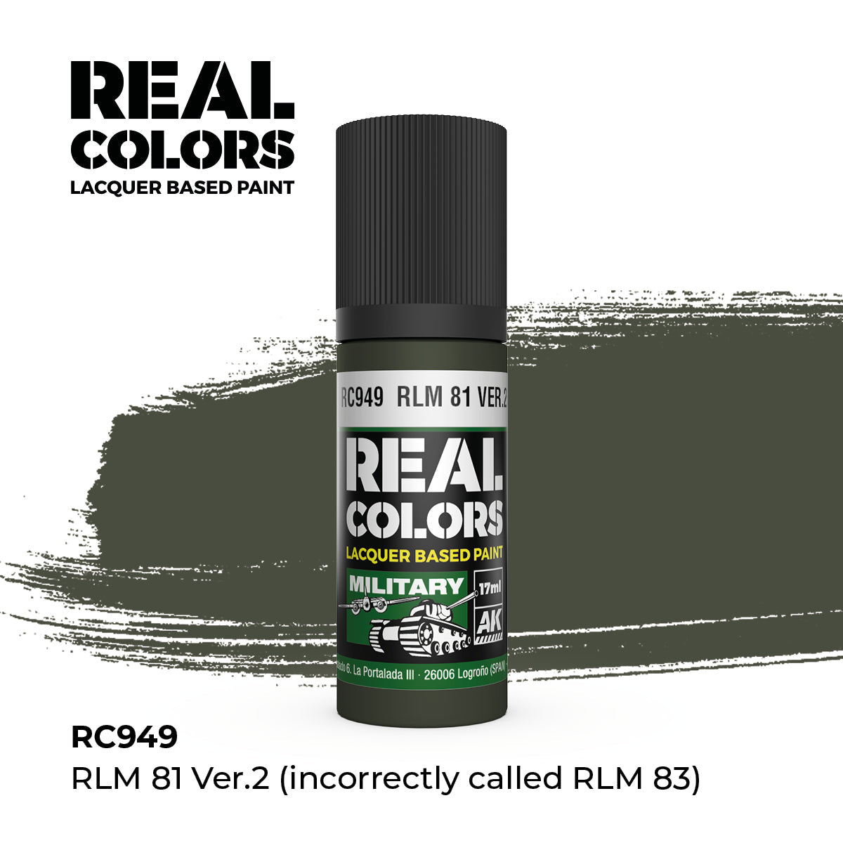 AK Interactive REAL COLORS Rlm 81 Ver.2 (Incorrectly Called Rlm 83) 17 ml.
