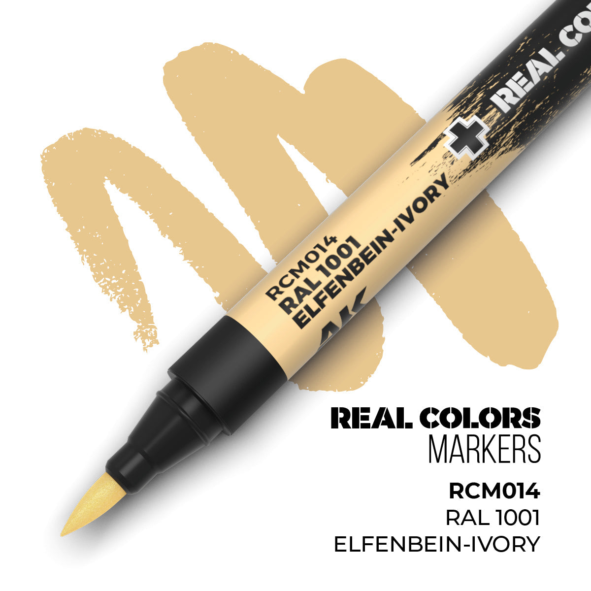 AK Interactive REAL COLORS MARKERS Ral 1001 Elfenbein-Ivory