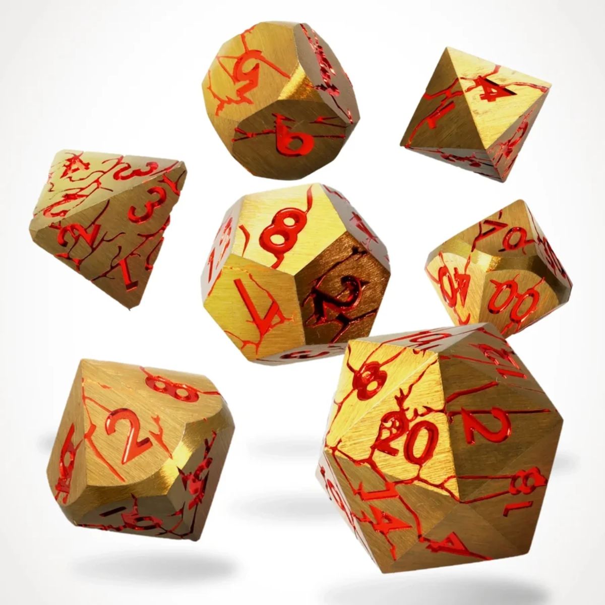 Rage Within Metal Rpg Dice Set