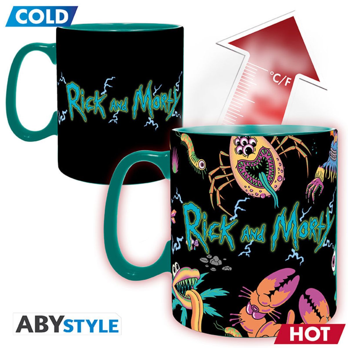 Rick And Morty Mug Heat Change 460 ml-Spaceship-Box