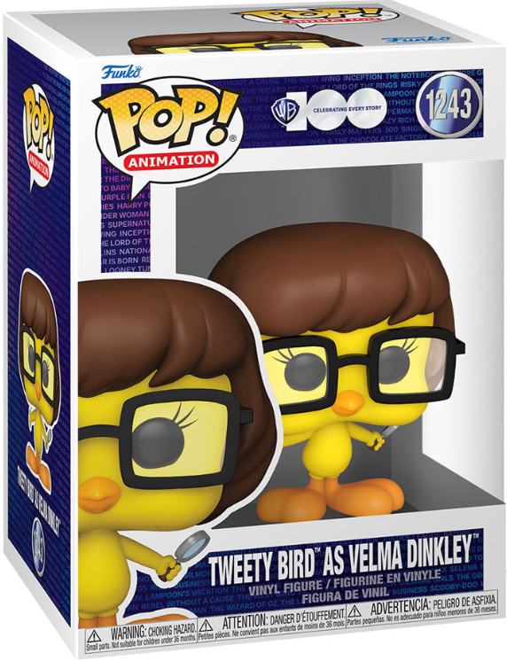 Funko POP! Looney Tunes x Scooby Doo - Tweety Bird as Velma Dinkley #1243