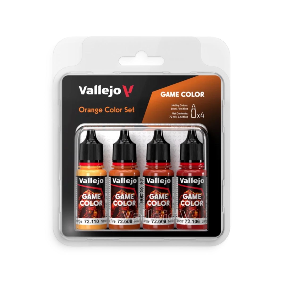 Vallejo Game Color Orange Color Set (4x18ml)