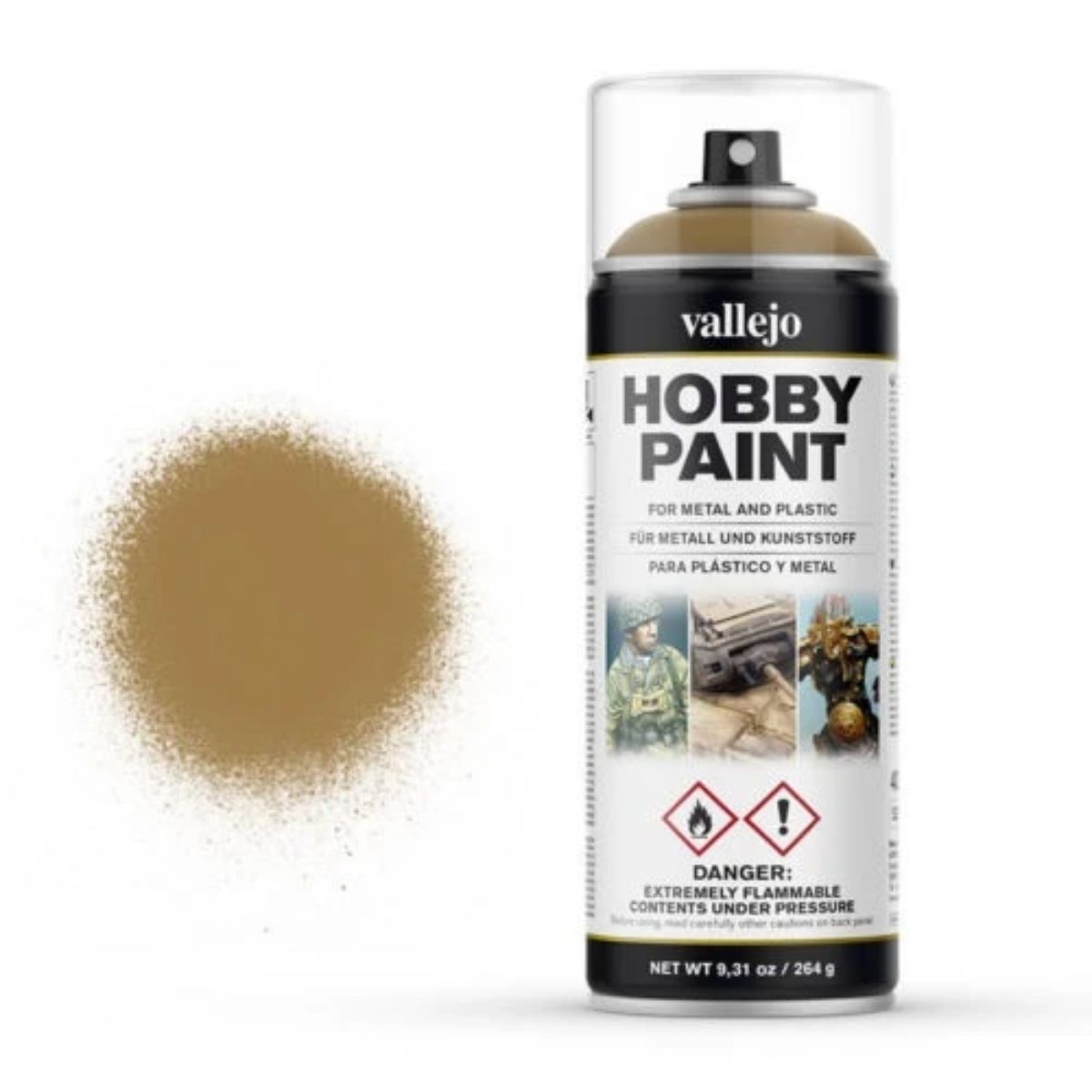 Vallejo Hobby Paint Spray Desert Yellow (400 ml)