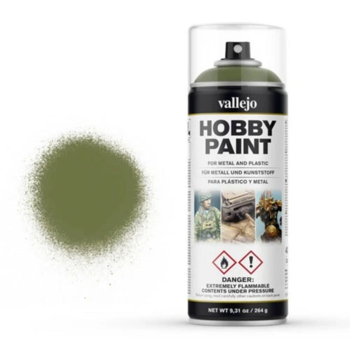 Vallejo Hobby Paint Spray Goblin Green (400 ml)