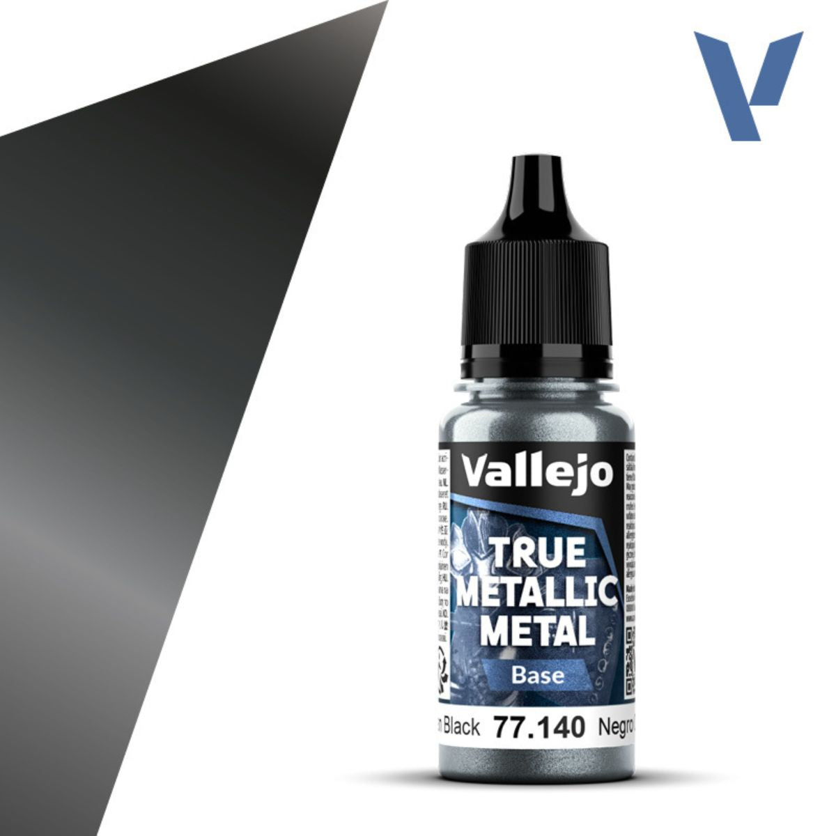 Vallejo Obsidian Black 18 ml - True Metallic Metal Base