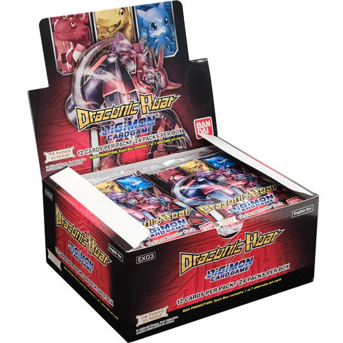 Digimon Card Game - EX03 - Draconic Roar Booster Display (24 Packs) - englisch