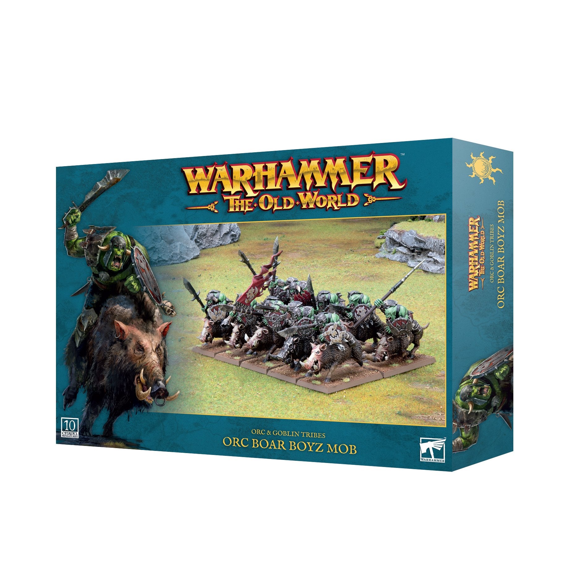 Warhammer The Old World Orc & Goblin Tribes Orc Boar Boyz Mob