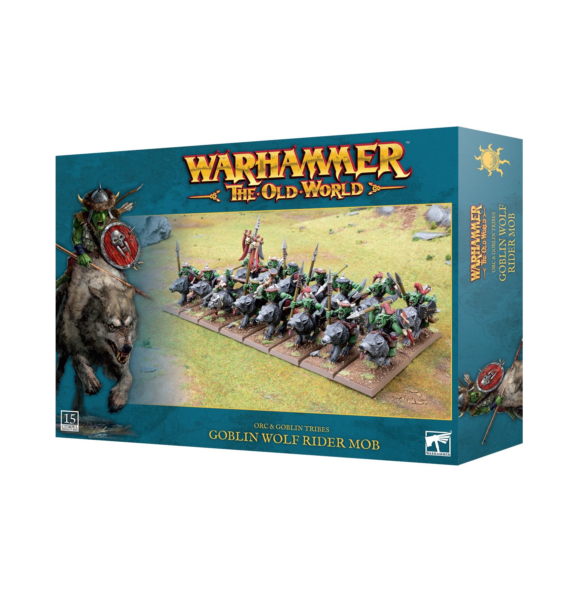 Warhammer The Old World Orc & Goblin Tribes  Goblin Wolf Rider Mob