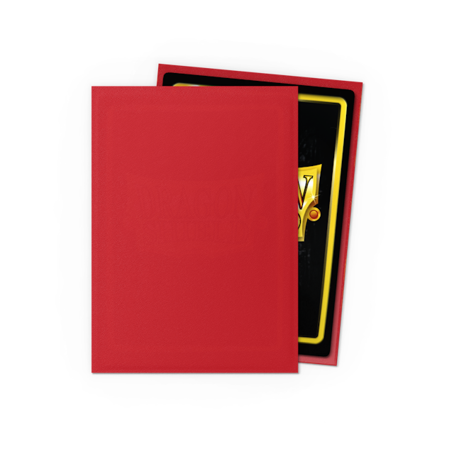 Dragon Shield Standard Size Matte Sleeves - Crimson (100 Sleeves)