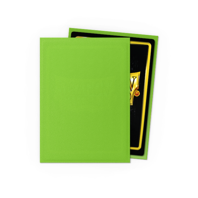 Dragon Shield Standard Size Matte Sleeves - Lime (100 Sleeves)