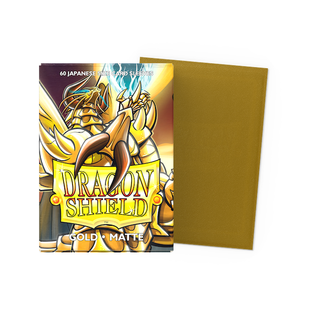 Dragon Shield Small Sleeves - Matte Gold (60 Sleeves)