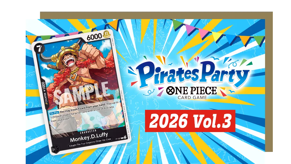 ONE PIECE CARD GAME Pirates Party 2026 Vol.3 02.10.2026