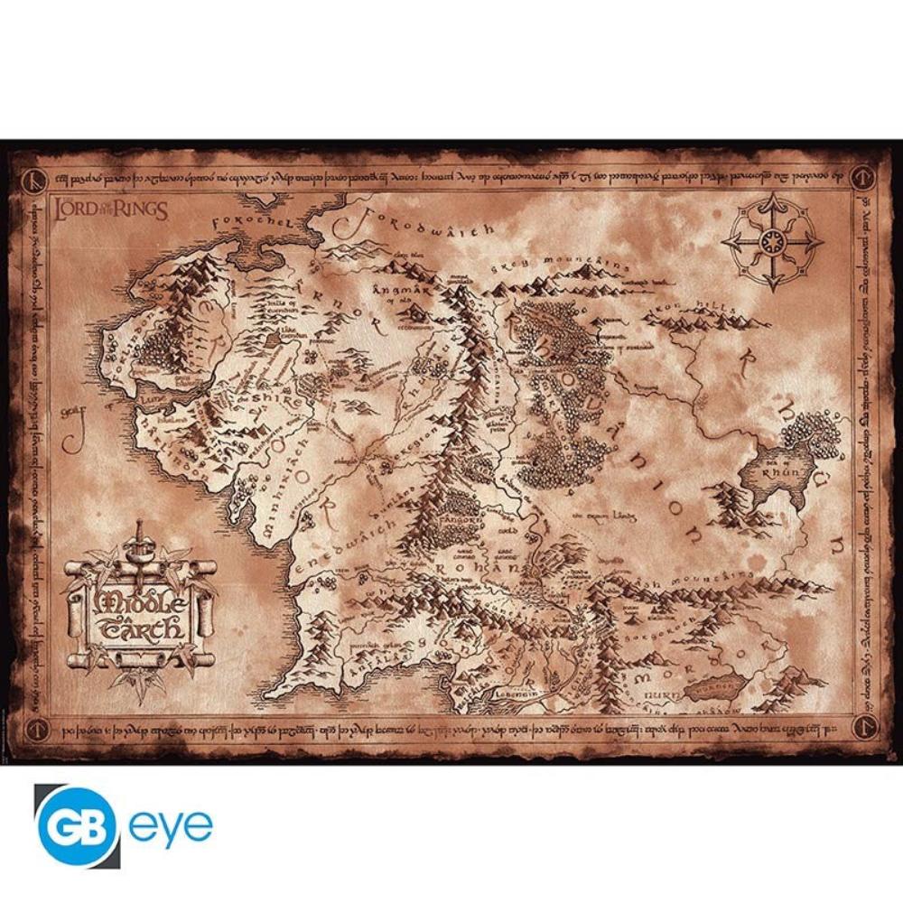 Lord of the Rings - Poster Maxi 91.5x61 - Map