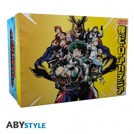 MY HERO ACADEMIA - Pck Glass XXL + Mug + 2 Coasters "Heroes"