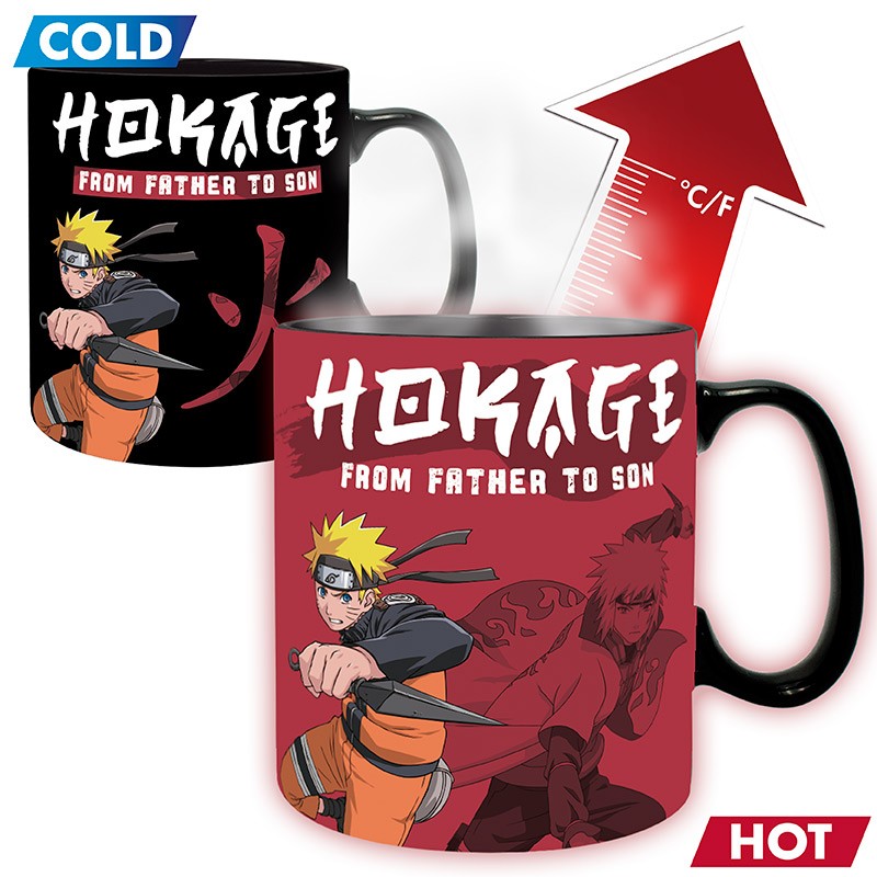 Naruto Shippuden - Mug Heat Change - 460 ml - "FROM FATHER TO SON"