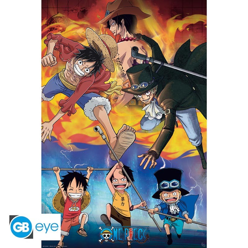 One Piece Poster Maxi 91.5x61 Ace Sabo Luffy