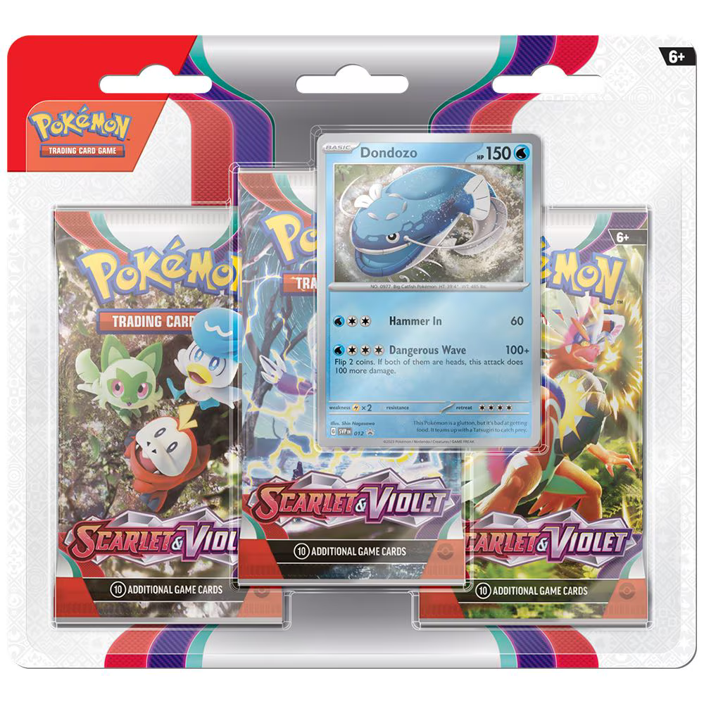 Pokémon Scarlet & Violet - 3-Pack Blister Dondozo - EN