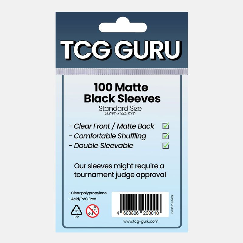 TCG Guru - Matte Black Sleeves