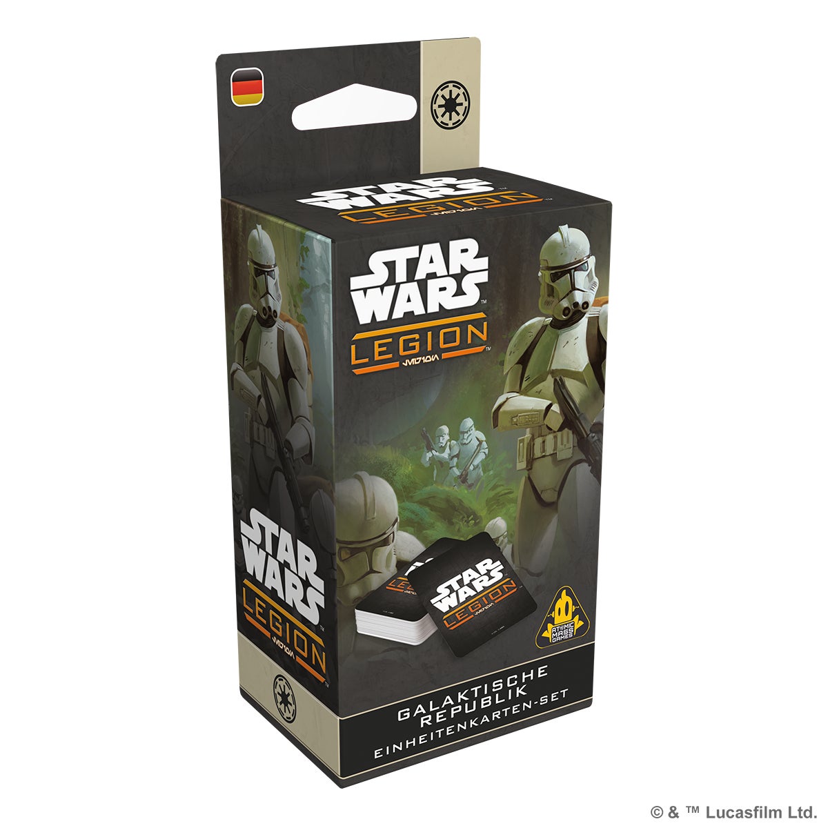 Star Wars: Legion – Galaktische Republik Kommandokarten-Set