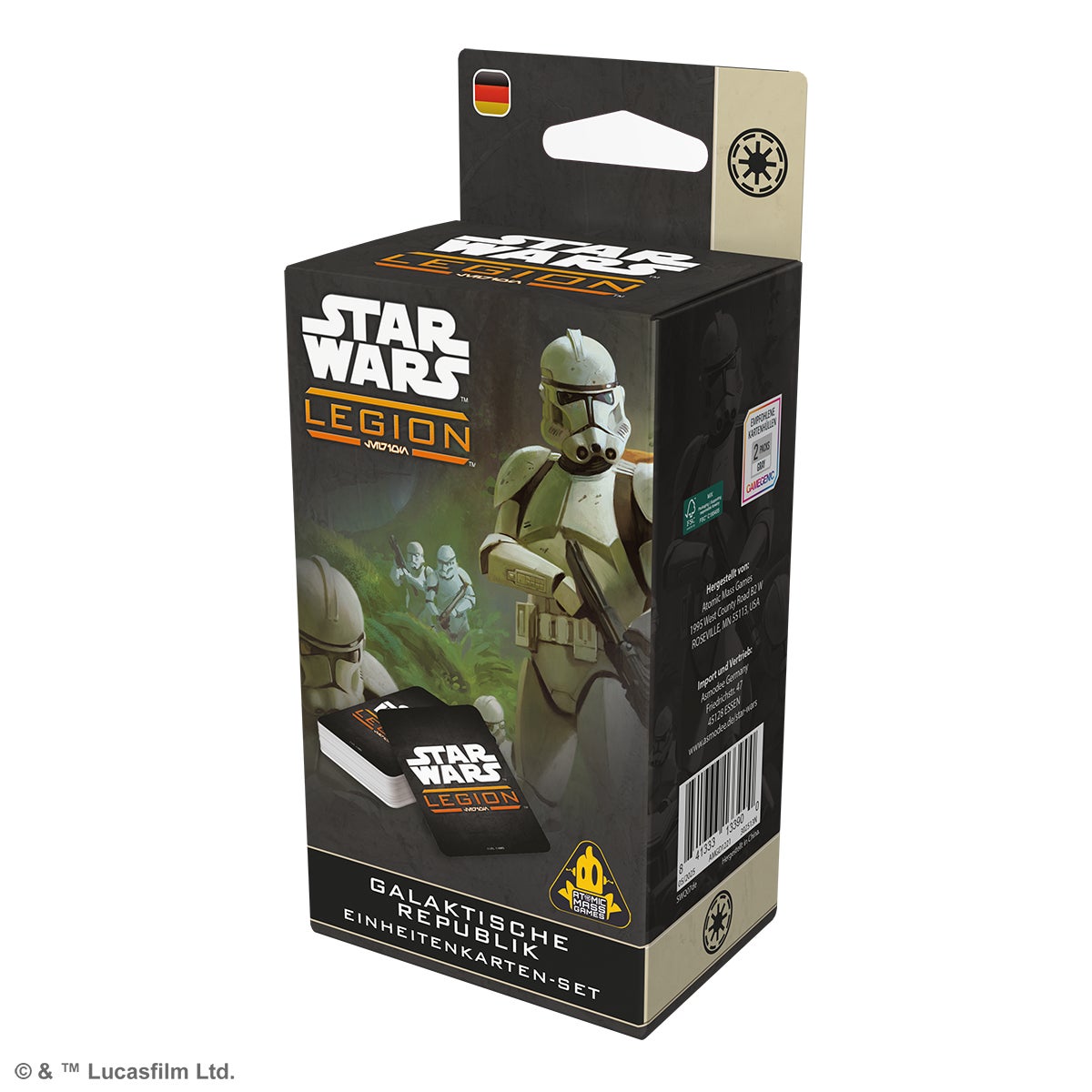 Star Wars: Legion – Galaktische Republik Kommandokarten-Set